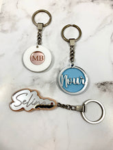 Load image into Gallery viewer, Engraved Initial Key Chain