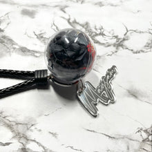 Load image into Gallery viewer, Real Preserved Rose with Personalised Keychain (Faux Leather strap)