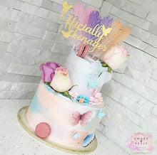 Load image into Gallery viewer, Your text with butterflies Cake Topper