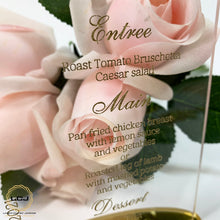 Load image into Gallery viewer, Cut Out Combined Menu & Table Number