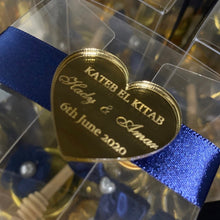 Load image into Gallery viewer, Heart Engraved Favour Plaque