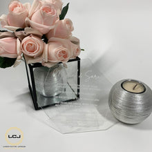 Load image into Gallery viewer, Classic Clear Hexagon Wedding Invitation