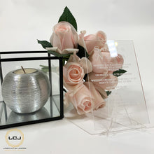 Load image into Gallery viewer, Classic Clear Mini Rectangle Wedding Invitation