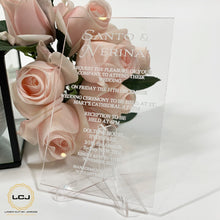 Load image into Gallery viewer, Classic Clear Mini Rectangle Wedding Invitation