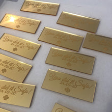 Load image into Gallery viewer, Engraved Rectangle Favour Plaque