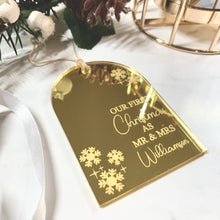Load image into Gallery viewer, Arch 'Our First Christmas' Christmas Ornament