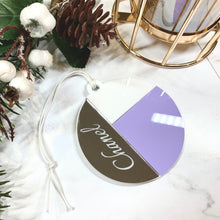 Load image into Gallery viewer, 'Stained Glass' Inspired Round Christmas Ornament