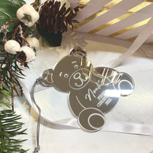 Load image into Gallery viewer, Engraved First Christmas Teddy Bear Ornament