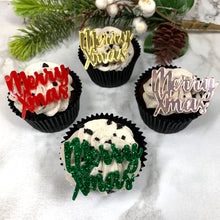 Load image into Gallery viewer, Merry Xmas Cut Out Plaque (pk 6 or 12)