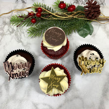 Load image into Gallery viewer, Merry Xmas Engraved plaque (pk 6 or 12)