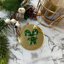 Load image into Gallery viewer, Round 'Our First Christmas' Christmas Ornament