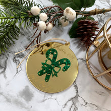 Load image into Gallery viewer, Round 'Our First Christmas' Christmas Ornament