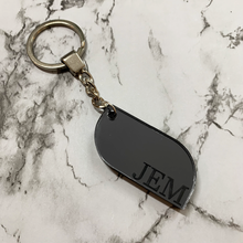 Load image into Gallery viewer, Fillet Edge Rectangle Mirror Key Chain