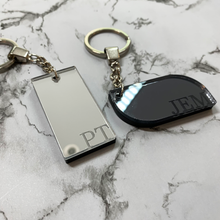 Load image into Gallery viewer, Fillet Edge Rectangle Mirror Key Chain