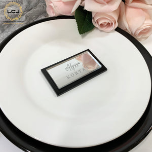 Rectangle Double Layer Place Cards