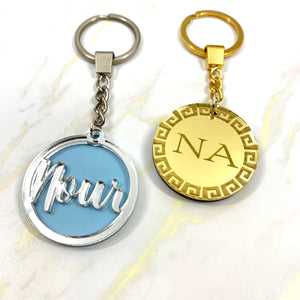 Greek Inspired Pattern Key Chain