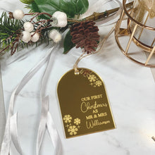 Load image into Gallery viewer, Arch &#39;Our First Christmas&#39; Christmas Ornament
