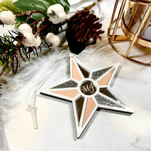 Load image into Gallery viewer, &#39;Stained Glass&#39; Inspired Star Christmas Ornament
