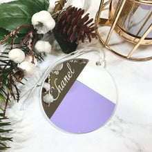 Load image into Gallery viewer, &#39;Stained Glass&#39; Inspired Round Christmas Ornament
