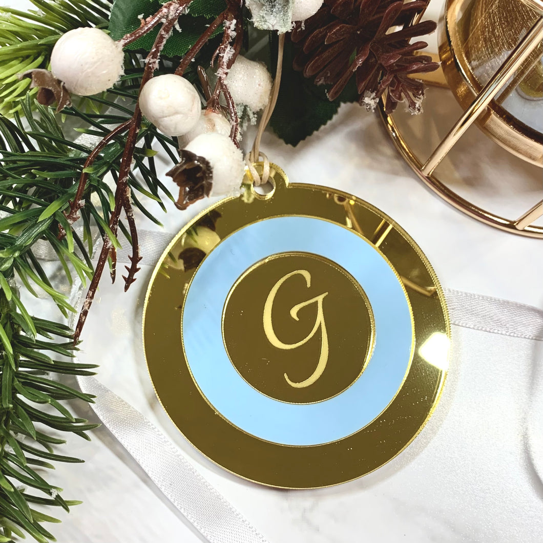 Radiant Round Christmas Ornament