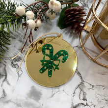 Load image into Gallery viewer, Round &#39;Our First Christmas&#39; Christmas Ornament
